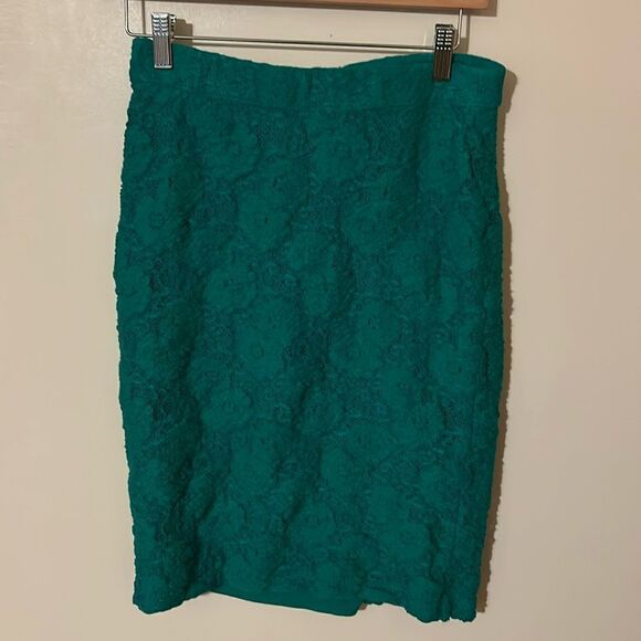 Anthropologie Maeve skirt green a line - Picture 1 of 7
